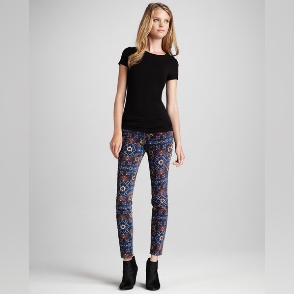Y2K Current/Elliott The Ankle Printed low rise Skinny Jeans - Picture 8 of 8